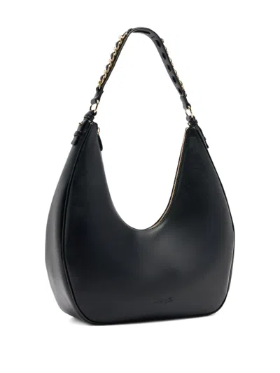 Liu •jo Large Chain-embellished Shoulder Bag In Black