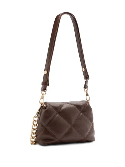 Liu •jo Liu Jo Textured Dark Brown Shoulder Bag In Brown