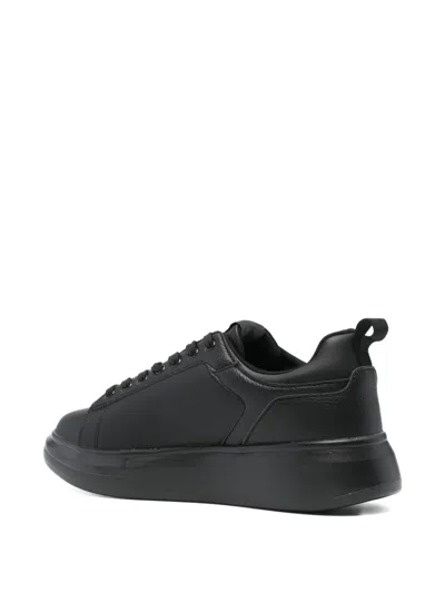 皮质防水台运动鞋