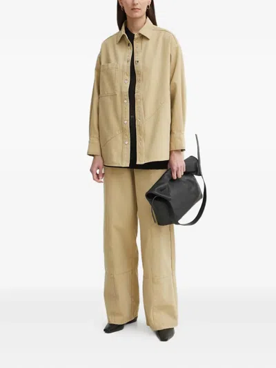 搭扣贴袋衬衫式夹克