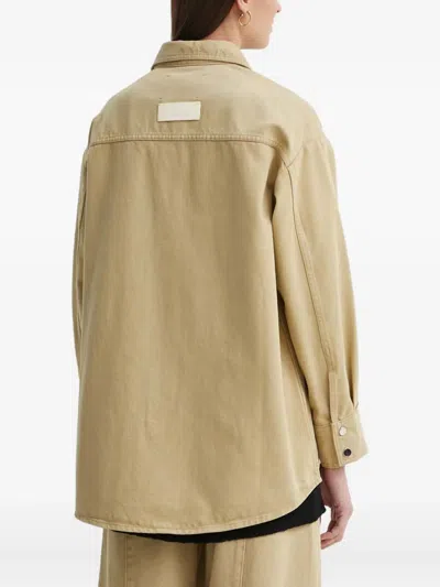 搭扣贴袋衬衫式夹克