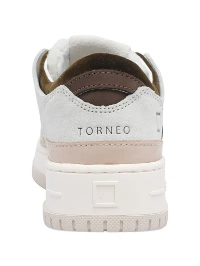 Date Low-top Sneakers In Logic Fondo Crust Leather And Suede In Neutral