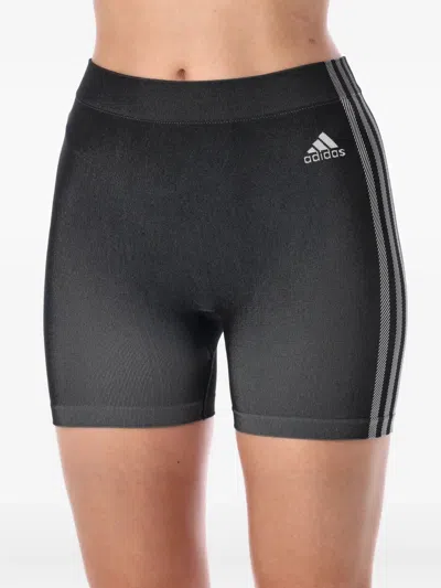 Adidas Originals Seamless Stripe Shorts In Black