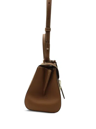 Pre-owned Delvaux Vintage Mini Top-handle Tote Bag In Brown