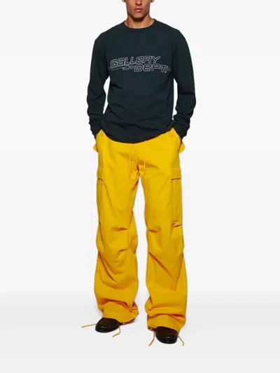 Gallery Dept. Theo Drawstring Cargo Pants In Yellow