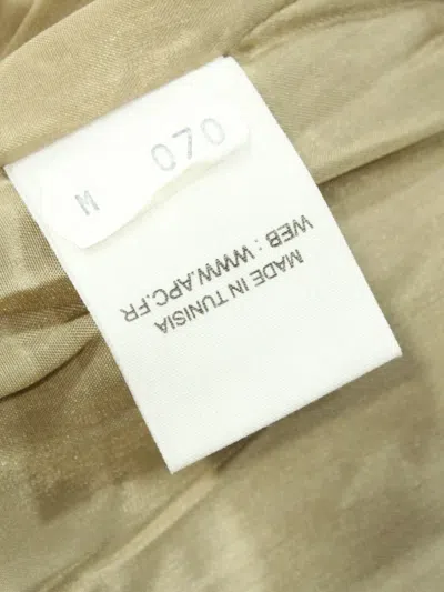 Pre-owned Apc 束腰棉中长连衣裙 In Brown