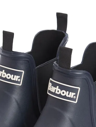 Barbour Nimbus Elastic-panel Rain Boots In Blue