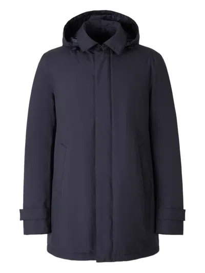 Herno Long Parka In 2-layer Windstopper In Blue