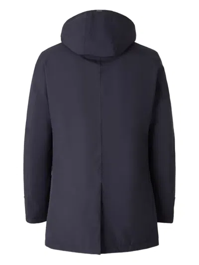Herno Long Parka In 2-layer Windstopper In Blue