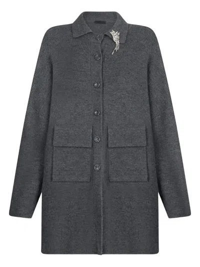Liu •jo Wool Coat In Gray