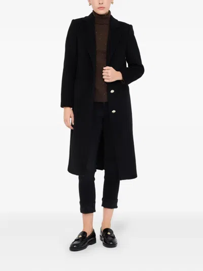 Liu •jo Liu Jo Better Wool Coat In Black