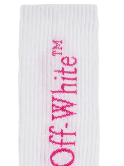 Off-white Logo-detail Socks In White