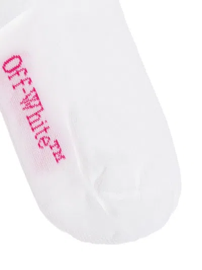 Off-white Logo-detail Socks In White