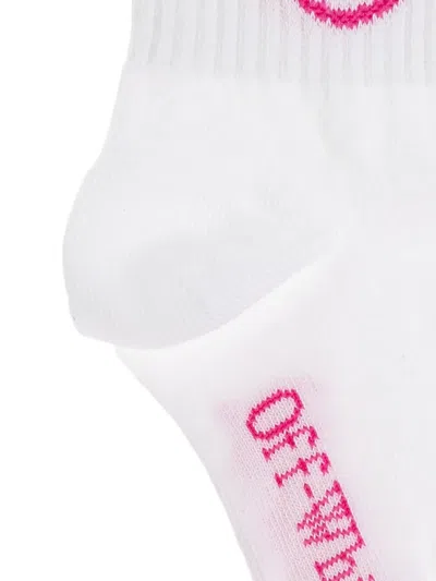 Off-white Logo-detail Socks In White