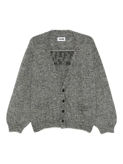 Magliano Button-front Speckled Cardigan In Gray