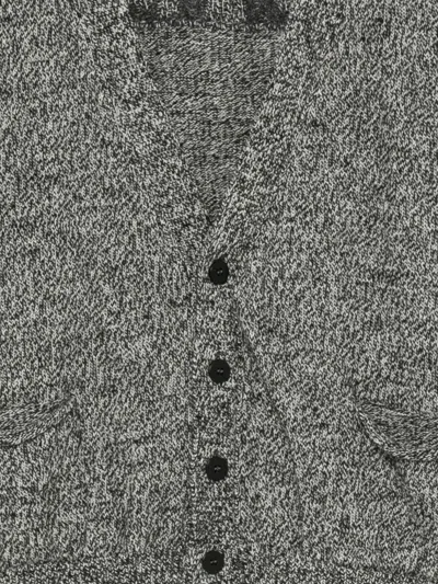 Magliano Button-front Speckled Cardigan In Gray