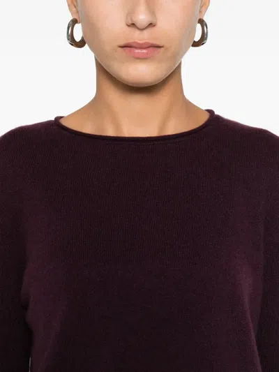 Lisa Yang Long-sleeve Cropped Sweater In Brown