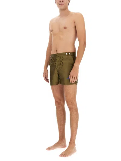 Vivienne Westwood Orb-embroidered Bermuda Shorts In Green