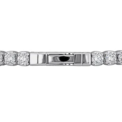 Created Forever 8 1/2 Ct Tw Lab Grown Diamond Bangle In 14k White Gold In Metallic