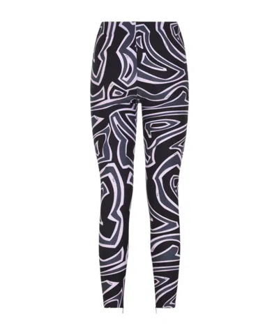 Pucci Abstract Pattern Stretch Fit Trousers In Black