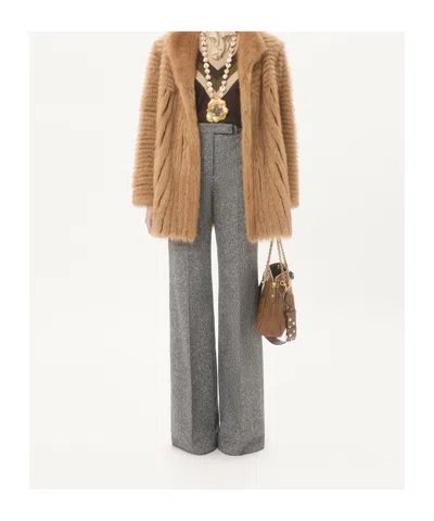 Valentino Women Brown V-neck Sweater, S Luxury Sweaters & Knitwear For Women Darveys In Brown