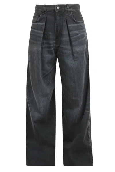 Haikure Candy High-rise Wide-leg Jeans In Black