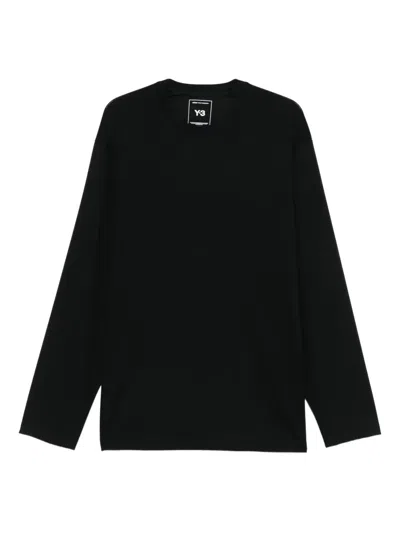 Y-3 Y 3 Long Sleeve T Shirt In Black
