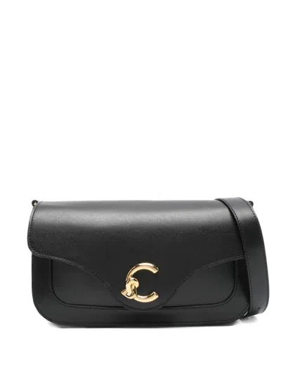 Coccinelle Leather Shoulder Bag In Black