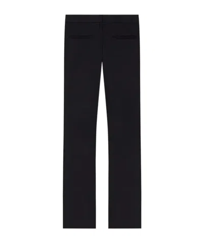 Courrèges Ankle Band Bootcut Trousers In Black