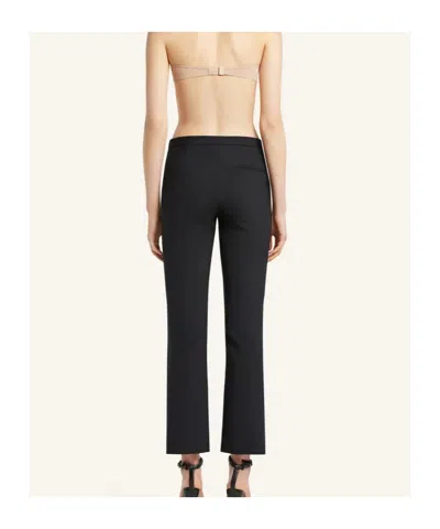 Courrèges Ankle Band Bootcut Trousers In Black