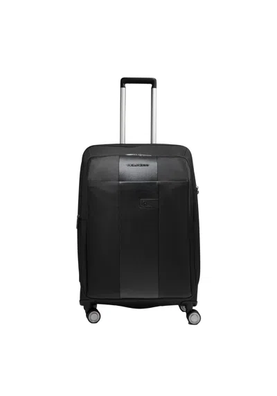 Piquadro Trolley Man  Bv6650br2-n Black In Black