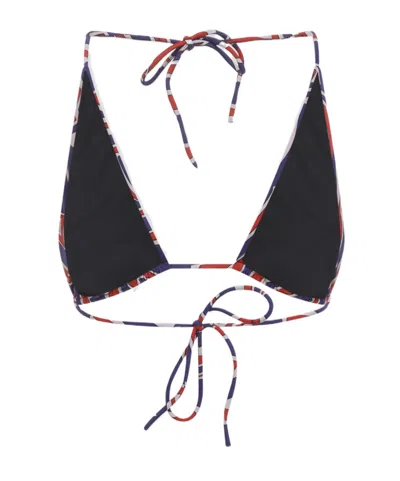 Pucci Triangle Top Adjustable Strap Bikini Set In Multi