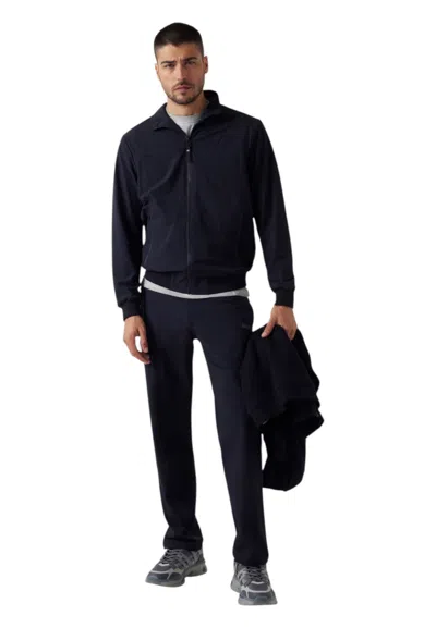 Guess-activewear Ripstop Jacket With Full Zip Man Guess Activewear In Black