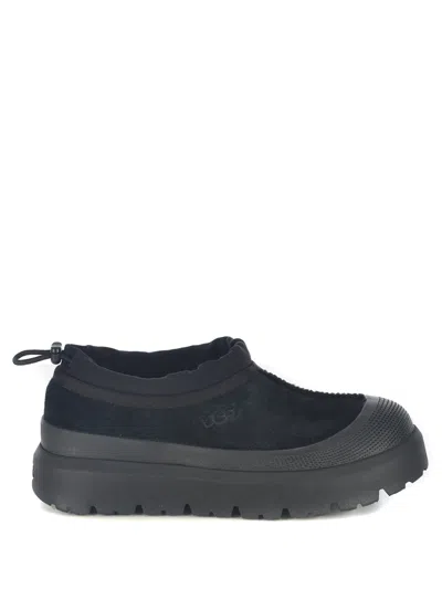 Ugg Tasman Weather Hybrid Drawstring Platform Boots In Black