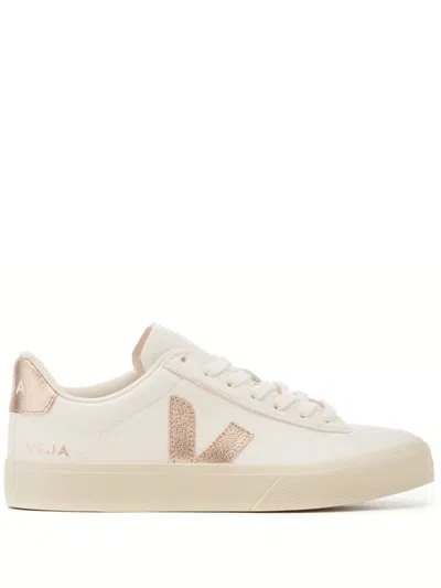 Veja Campo Sneakers In White Leather In White