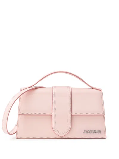 Jacquemus Le Grand Bambino Patent Shoulder Bag In Pink