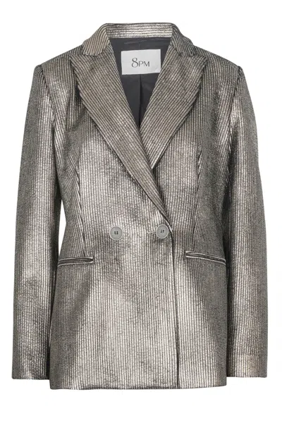 8pm - Jacket - 460234 - Black/gold In Gray