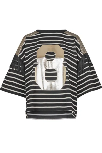 8pm - T-shirt - 460238 - Black/gold In Gray