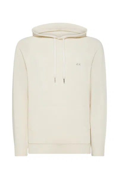 Sun 68 Long-sleeve Hoodie In Neutral