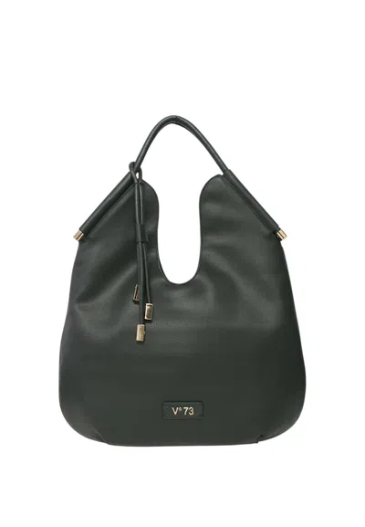 V73 Curved-handle Tote Bag In Green