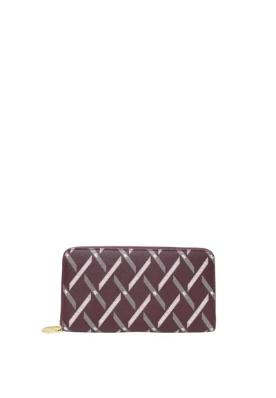 Armani Exchange Logo-print Wallet In Brown