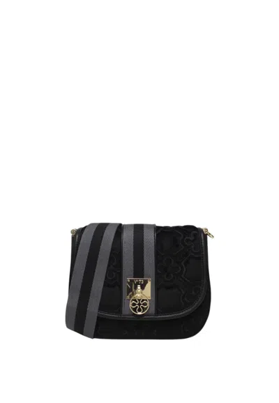 V73 Cate Quilted-effect Shoulder Bag In Black
