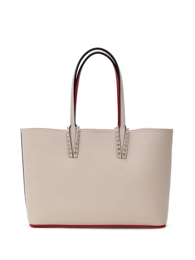 Christian Louboutin Tote Large Leather Cabin Bag Pink Cypria  In Neutral