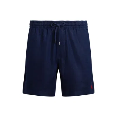 Polo Ralph Lauren Comfortable Shorts Featuring Elastic Waistband In Blue