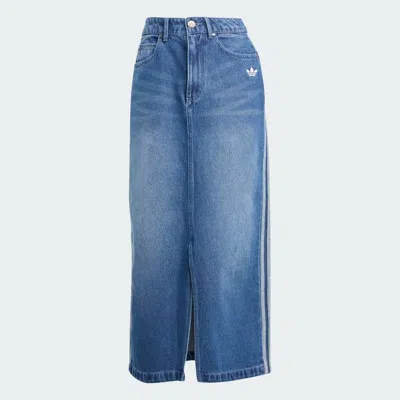 Adidas Originals Adidas Midi Skirt In Blue
