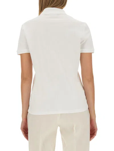 Lacoste Polo With Logo In White