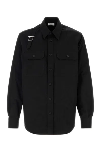 Alexander Mcqueen T-bar Harness Overshirt In Black