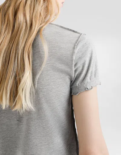 Dolce & Gabbana Dolce&gabbana Women Printed T-shirt In Gray