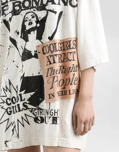 Dolce & Gabbana Graphic Print Tee In Animal Print