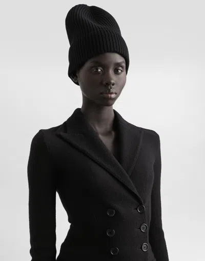 Dolce & Gabbana Tailored Wool Double-breasted Jacket In Black